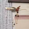 Grampo de Cabelo com Pingente de Tassel de Cabacinha de Flor de Espírito da Montanha Estilo Antigo para Mulheres, Novo Estilo Chinês Estilo Nacional Grampo de Cabelo, Acessório de Cabelo para o Dia a Dia