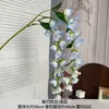 Flores de lírio-do-vale artificiais para decoração com tema de pesca, flores de lírio-do-vale realistas de alta qualidade para pendurar na parede, paisagismo decorativo e enfeites decorativos para pousadas