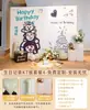 Decoración de Primer Cumpleaños de Bebé Escena Decoración Globo Tablero Kt Versión Familiar Globo Digital Dibujo Animado Hecho a Mano Pared de Fondo