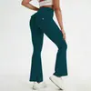 Calça Yoga Flare com Bolso Amazon Workwear Secagem Rápida Sensação Nua Levanta Bumbum Calça Yoga Fitness Esportiva