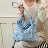 Bolsa Tote Suede Bolinhas Nicho Estilo Coreano Feminina 2026 Nova Moda Simples para o Dia a Dia Ombro Único Transversal