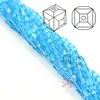 Cuentas de cristal cúbico de imitación de alta calidad, importadas, 4 mm, cuadradas, para accesorios de joyería DIY, venta al por mayor