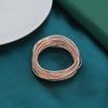 Anillo de servilleta de metal europeo y americano de venta caliente transfronteriza, hebilla para servilleta de mesa de comedor de restaurante occidental, anillo de servilleta de primavera para boda de hotel