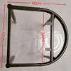 Soportes para patas de silla, accesorios de base de taburete de repuesto, juego completo de soportes para sillas, en forma de cruz, cuadrados, marcos de patas para sillas de comedor de hierro forjado