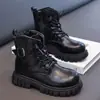 Botas Martin para Niños Botas para Niñas 2026 Otoño Nuevo Estilo Botas Individuales para Niña Botas de Cuero Estilo Coreano Estilo Británico Estudiante Corto