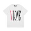 Camiseta deportiva informal de manga corta con estampado en V grande de VLONE, marca de moda transfronteriza europea y americana de 2024, para hombres y mujeres.