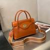 Bolsa Transversal Estilo Novo 2026 para Mulheres, Bolsa para o Dia a Dia, Bolsa de Mão de Couro Genuíno de Luxo Discreto, Bolsa de Ombro de Couro Bovino de Camada Superior