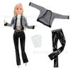 Ropa de Moda y Faldas para Muñeca Barbie de 30cm 11 pulgadas Set de Ropa de Abrigo de Felpa de Lana de 3 Piezas
