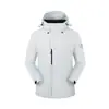 Chaqueta de Trekking Tres en Uno para Otoño e Invierno con Forro Polar Set de Dos Piezas Engrosada Cortavientos Impermeable con Capucha Ropa para Montañismo al Aire Libre