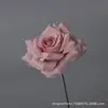 Flor de Rosa Artificial de Tallo de Hierro de Cabeza Única Materiales de Decoración de Bodas Tienda de Centro Comercial al por Mayor Pared de Flores para Paisajismo Flores Artificiales