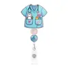 Clip de Insignia Retráctil Divertido de Cuentas Ab de Colores Popular de Venta Caliente Transfronterizo Soporte de Insignia de Cuentas DIY Hebilla Fácil de Tirar