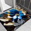 Los Felpudos para Puerta de Entrada Transfronterizos Son Resistentes al Desgaste, a la Suciedad y Fáciles de Cuidar. Alfombrillas de Velour de Cristal para Puerta de Entrada del Hogar Alfombrillas Florales para Pies