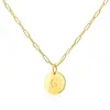 Diseño de Nicho Sentido Ronda 26 Letra Colgante Pam Collar Moda Femenina Versátil Todo-partido estilo ins Cadena para Clavícula Collar