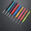 Ganchillos de Colores con Mango Suave de Venta Caliente Transfronteriza, Herramientas de Tejido Hechas a Mano, Ganchillos de Aluminio con Mango Suave, Fabricante de Agujas de Hilo de Silicona de Gama Alta