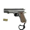Pistola de Juguete con Empuñadura Desmontable Spot 1911 Modelo de Aleación 8cm 1:3 Mini Llavero Colgante Decoración