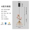 Lámpara Colgante de Mesita de Noche para Habitación de B&B Estilo Francés Vintage para Estudio Entrada Flor de Rosa Creativa Lámpara de Iluminación Ambiental de Vidrio