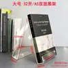 Acrílico para Biblioteca Exibidor de Livraria Suporte Transparente para Livros Rack de Armazenamento para Materiais de Mesa Exibidor de Livros