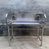 Mesa de trabajo para cortar pescado cocina comercial mesa para picar carne fresca mesa de procesamiento cantina de productos acuáticos mesa para sacrificar pollos supermercado picar codillo de cerdo
