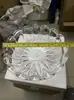 Pantalla de Lámpara de Cristal Estilo Europeo, Lámpara de Vela, Cuenco y Plato de Vidrio, Accesorios de Iluminación para Candelabros, Accesorios de Iluminación DIY para Lámparas de Pared, Piezas