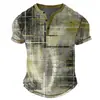 Camisa Polo Masculina Respirável de Verão para Uso Externo Casual Esportiva Manga Curta com Design em V Top de Moda Diária para Uso Externo