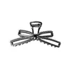 Pinza para el pelo de lazo de metal, diseño de nicho, pinza de tiburón grande para la parte trasera de la cabeza, estilo minimalista, sensación de alta gama, no daña el pelo, modelo de otoño e invierno