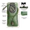 Mochila de ciclismo, bolsa de agua de 2 l, para correr, fitness, deportes al aire libre, montañismo, camping, bolsa de agua plegable de EVA.