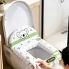 Cojín para Asiento de Inodoro Respaldo Cuatro Estaciones Universal Sin Lavar Impermeable Engrosado Tipo Adhesivo con Difusor de Aroma Asa Esterilla de Baño Esterilla de Baño