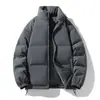 Chamarra acolchada de color liso con cuello alto para hombre y mujer, nueva de invierno 2026, gruesa, cálida, moderna, casual, para pareja