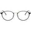 Nueva tendencia gafas retro anti-luz azul para hombre marco de gafas de metal de moda marco de gafas simple para miopía comercio exterior Wholesale
