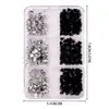 Europeu e Americano Transfronteiriço 6 Grades Rivet de Nail Art Joia Metal Ponta Cônica Estilo Punk Joia de Nail Art Acessórios DIY para Unhas Diamante