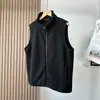 Estilo de Casal 11 Cores! Fleece Fino de Dupla Face! Colete Unissex de Lã Cor Sólida com Gola Alta para Outono/Inverno