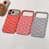 Adecuado para funda de teléfono iPhone 18 Pro Max, funda protectora magnética de cuero con patrón de pata de gallo de moda para Apple 17, protección anticaídas para 16