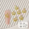 Venda Quente Transfronteiriça Decorações Vazadas de Coroa para Nail Art Simples Tridimensional Metal Nail Art Acessórios Liga de Zinco Adesivos para Nail Art Atacado