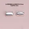 Plata Pura S999 Bolsa de la Suerte de Gato de Dibujos Animados Cuentas con Forma de Calabaza Corazón Accesorios Cadena para Pulsera DIY Cuentas Espaciadoras Accesorios de Plata
