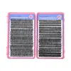Libro de pestañas de gran capacidad: Pestañas Postizas Segmentadas de Racimo Individual DIY 8-16mm Rizo D Paquete Mixto