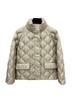 Chaqueta de plumas acolchada estilo calabaza con cuello alto de plumón de pato blanco al 90% para mujer, estilo corto, nueva y ligera de moda Invierno 2026, Pinghu