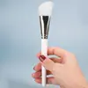 Pincel para mascarilla de doble cabeza lección de maquillaje pincel para untar mascarilla pincel de silicona salón de belleza tazón nivelador 2 en 1 mezclando
