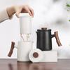 Juego de Té de Viaje Traje Taza Express Bolsa Portátil Taza de Té Kung Fu Tetera Individual Cuatro Tazas Tetera para Exterior para Viaje de Negocios