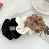 Goma para el pelo de gasa de burbujas plisada estilo francés para mujer, Coletero simple retro para coleta, Cuerda para el pelo elegante