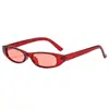 Gafas de Sol con Montura Pequeña Estilo Ojo de Gato de Personalidad Moda Europea y Americana para Mujer, Nuevas Gafas de Sol de Montura Estrecha Transfronterizas Estilo Chica Popular Color Caramelo con Protección Solar