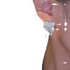 Pendientes de circonita con forma de amor, ligeros, lujosos, con borlas de diamantes, 2023, diseño de nicho femenino de celebridades de Internet, sentido de moda.