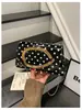 Moda de Lunares con Herrajes Metálicos 2026 Nuevo Estilo de Verano para Mujer Elegante Bolso Pequeño Cuadrado de Hombro Cruzado de Gran Capacidad para la Noche