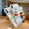 Adecuado para 11 Crayon Shin-Chan Apple 13Promax Funda para Teléfono Móvil Xiphone14Pro Todo Incluido 12 Funda Protectora Anticaída