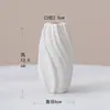 Jarrón de Cerámica Ins Escandinavo Arreglo Floral Muebles para el Hogar Blanco Cocido Sencillo Pequeños Recipientes para Flores Mesa de Comedor Mueble de TV Decoración con Flores Secas
