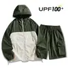Ropa de Protección Solar Nueva de Verano para Parejas Ropa de Protección Solar Deportiva Casual al Aire Libre Chaqueta Holgada con Capucha Casual al Aire Libre para Hombres y Mujeres