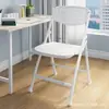 Suministro de Fábrica Silla Plegable Hogar Moderna Plástico Silla para Fotos Dormitorio Oficina Reunión Entrenamiento Silla con Respaldo Taburete