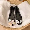 Diseño único, zapatos de gelatina coreanos de moda y sencillos, elegantes zapatos de cristal de punta cuadrada, zapatos slip-on para mujer, sandalias elegantes vintage