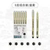 Conjunto de Canetas Sakura Hook Line Needle com a Mesma Arte Caneta Especial Pintada à Mão Caneta de Desenho para Esboço para Estudantes com Secagem Rápida e à Prova d'Água