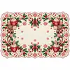 2027 Nuevo Mantel Individual de Encaje Navideño Mantel Hueco Decoración de Mesa Festiva Accesorios para el Hogar