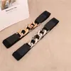 Cinturón Negro Elástico de Nicho Decoración Distintiva Combinación Falda Abrigo Traje Sello de Cintura Elegante Accesorios para Dama Cadena